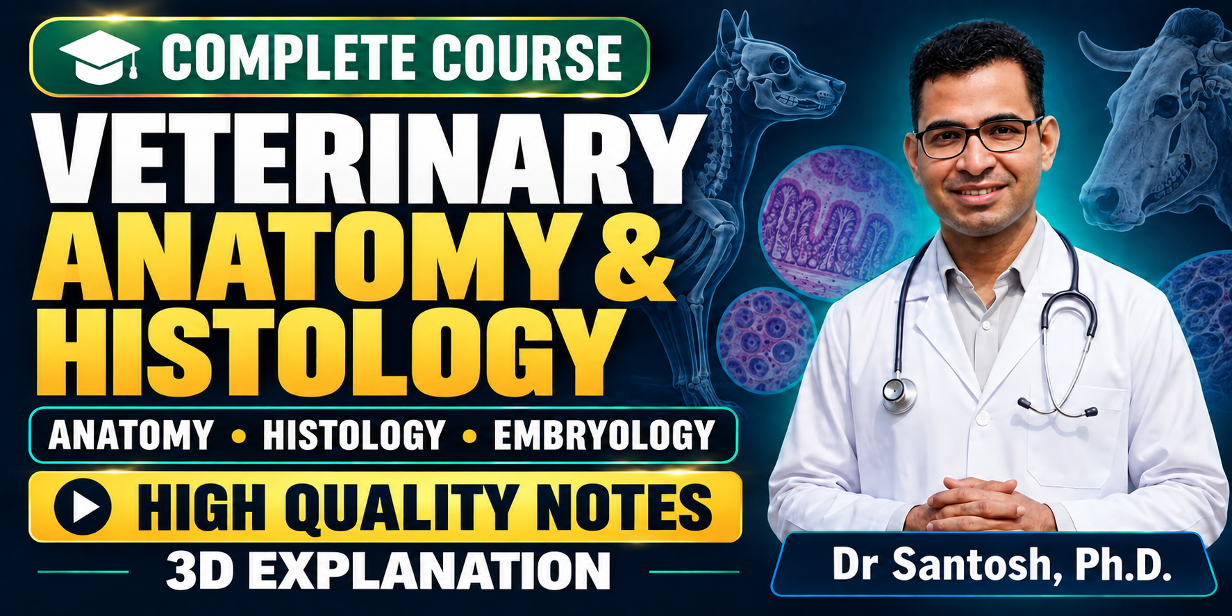 Veterinary Anatomy & Histology course cover